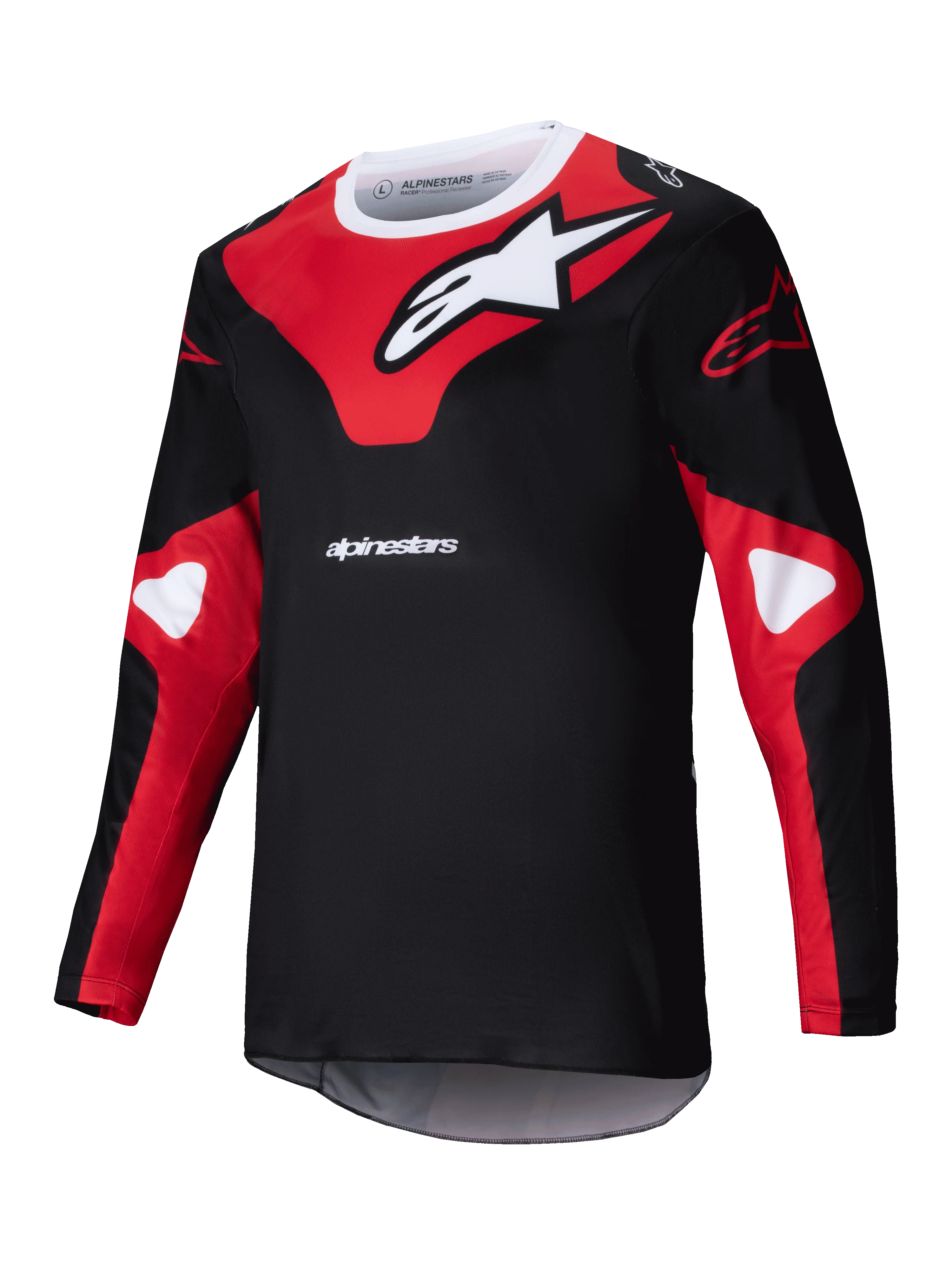 2025 Alpinestars Racer Veil Jersey Black Bright Red