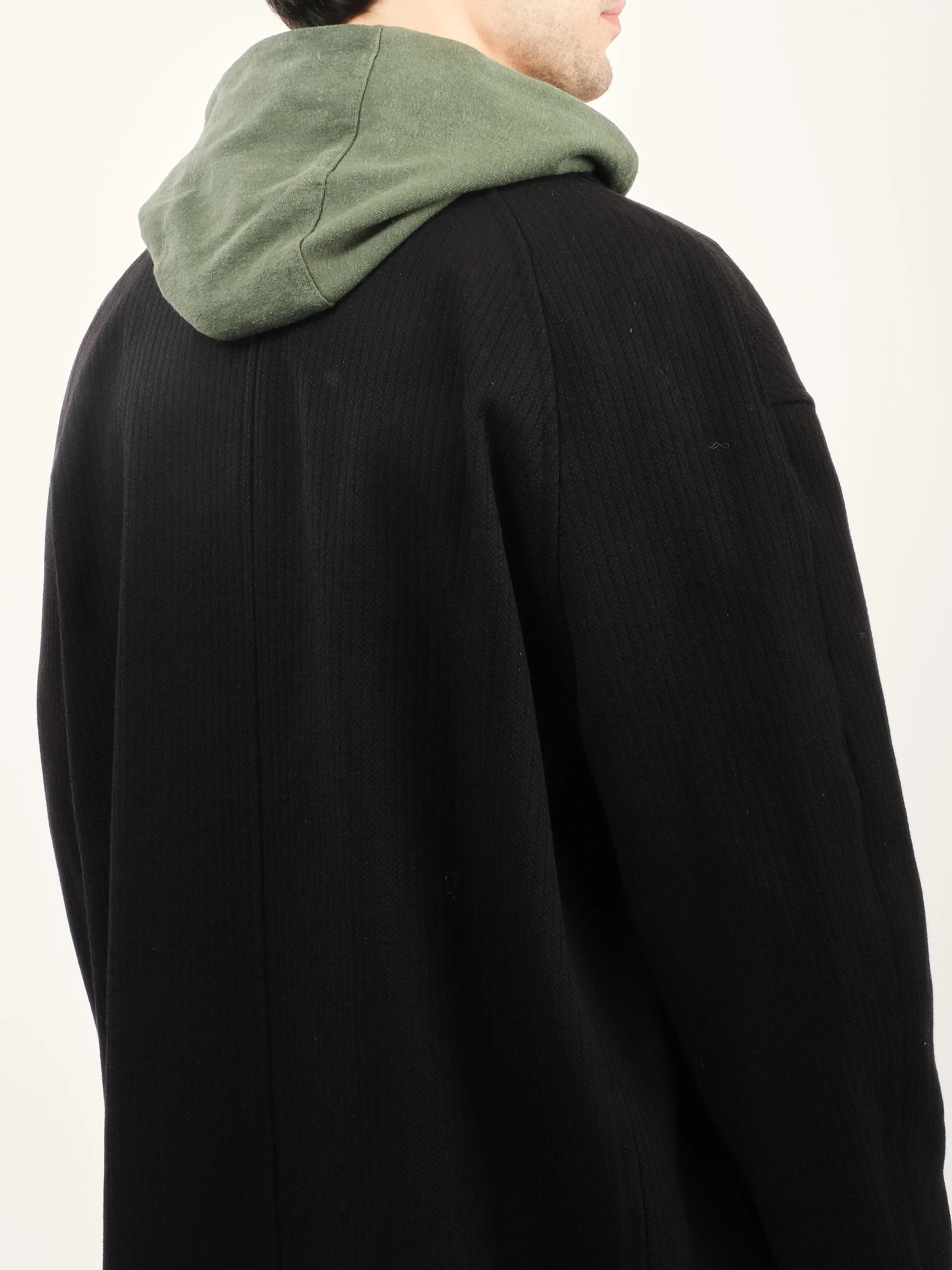 Black Jumbo Bedford Collapse Carcoat