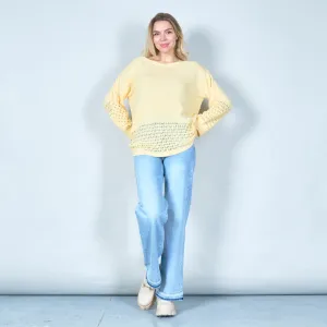 Chic textured knit sweater wholesale