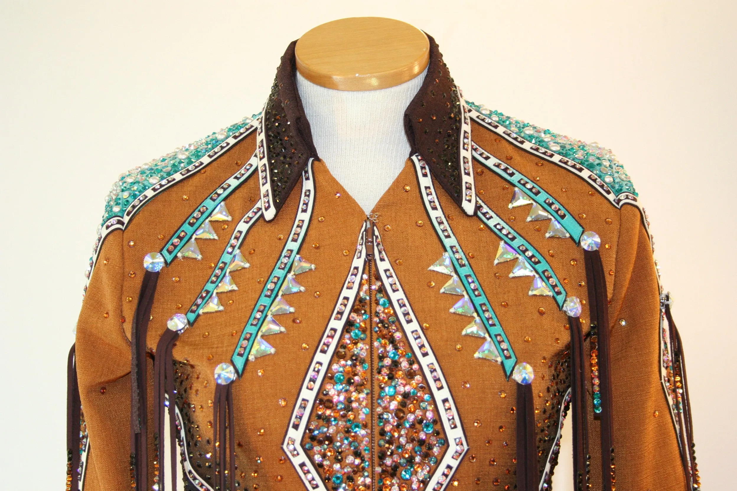 Chocolate/Bronze Showmanship Outfit w/3 Pants, Ladies S, 0494ABCD