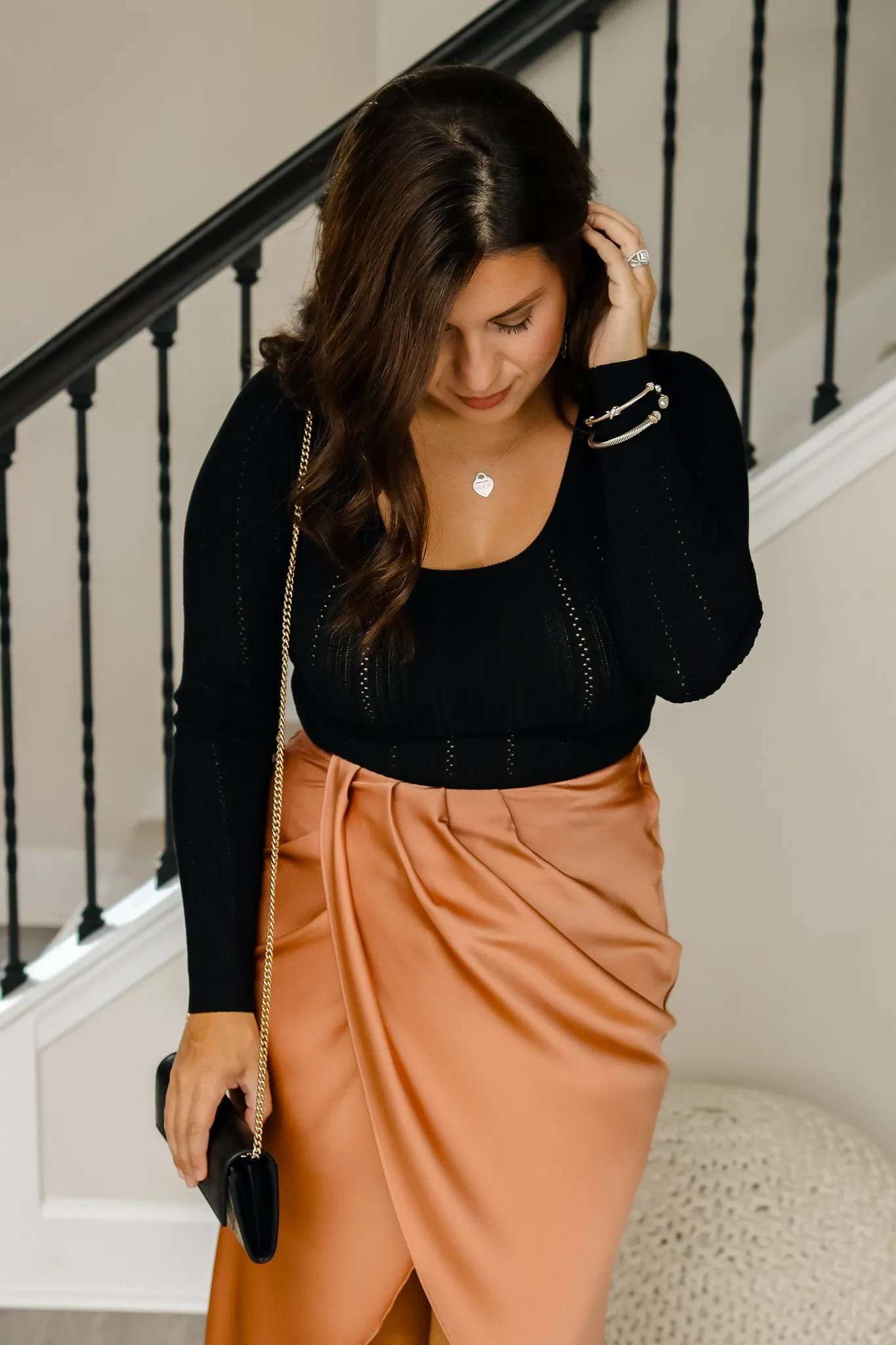 Fall In Love Knit Bodysuit (black)