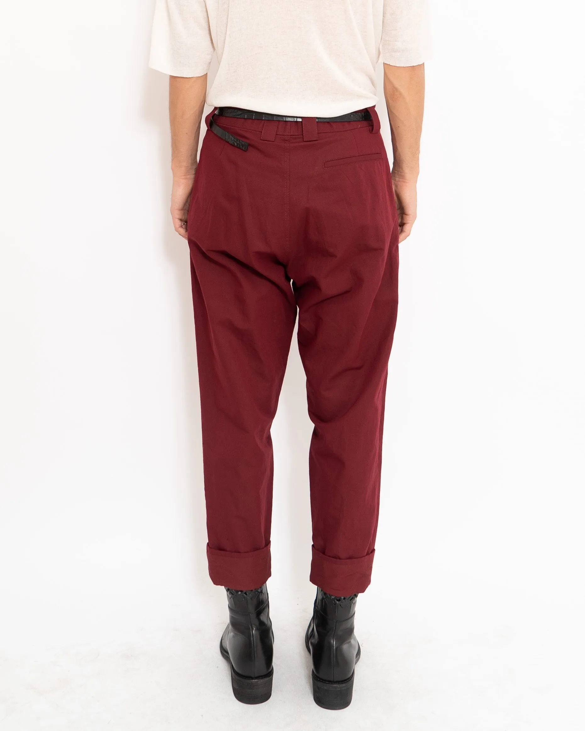 FW17 Blood Red Cuffed Trousers Sample
