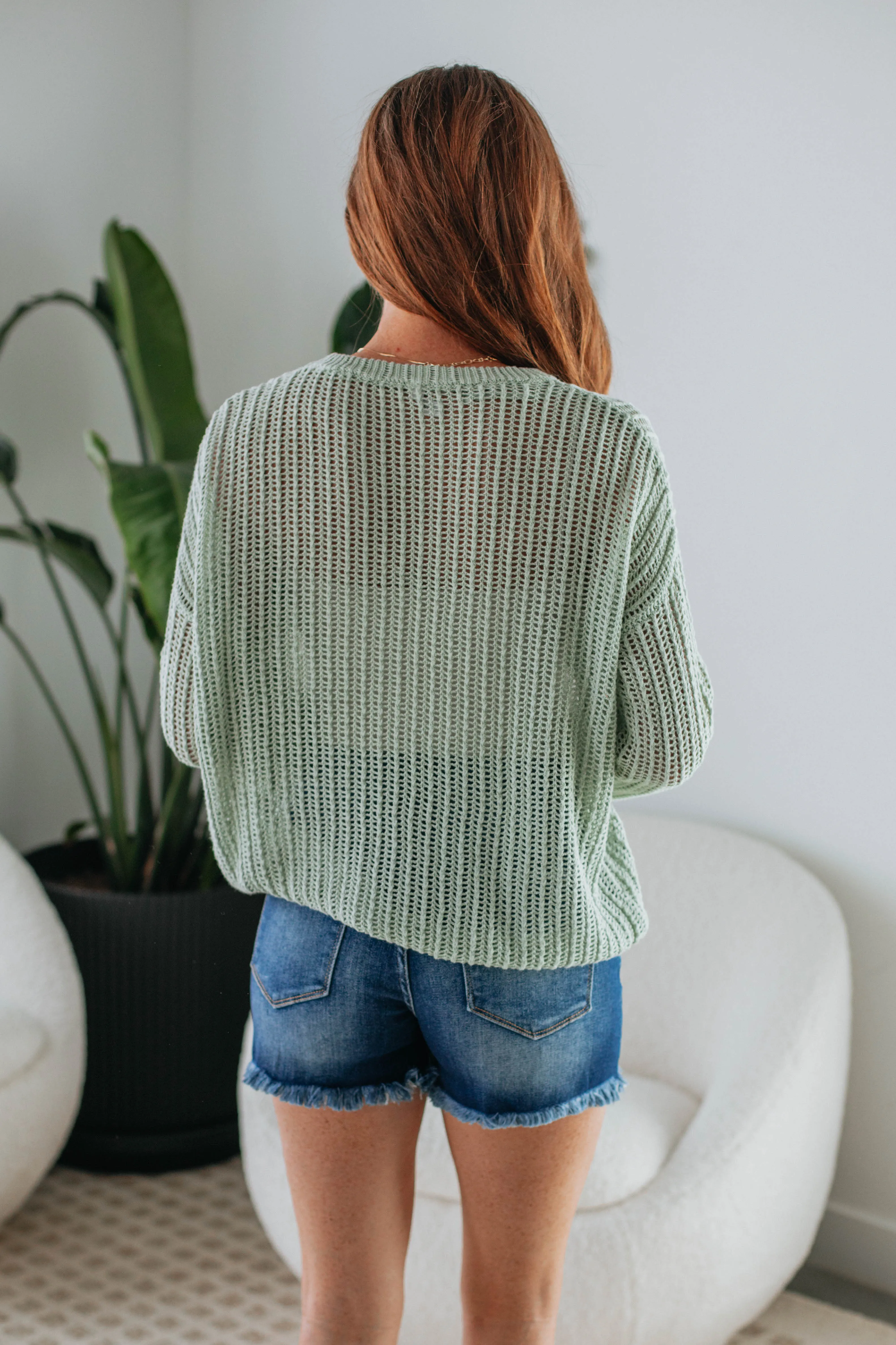 Meagan Knit Sweater - Sage