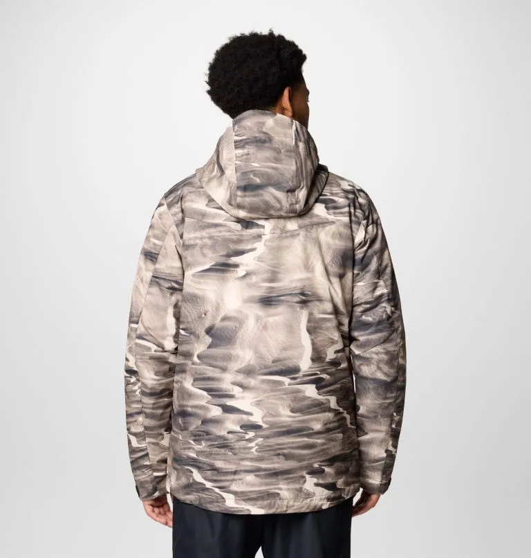Men's Whirlibird V Printed Interchange Jacket - Dark Stone Windblown Print