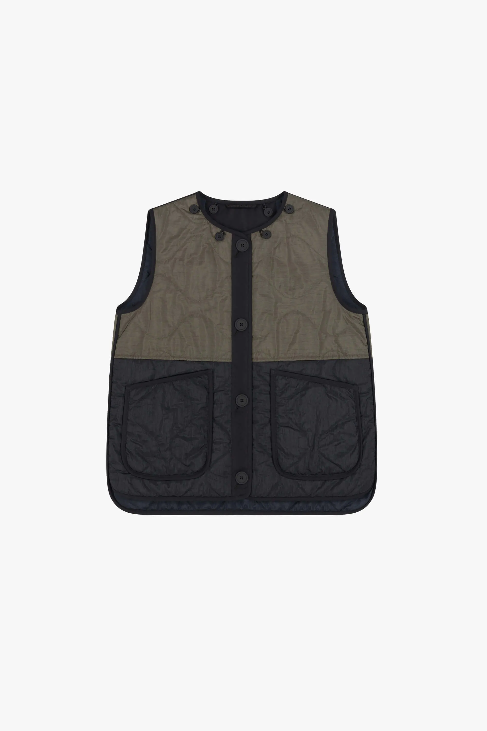 Quilt Liner - Dark Olive / Navy