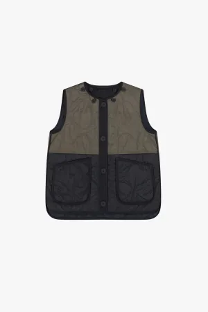Quilt Liner - Dark Olive / Navy
