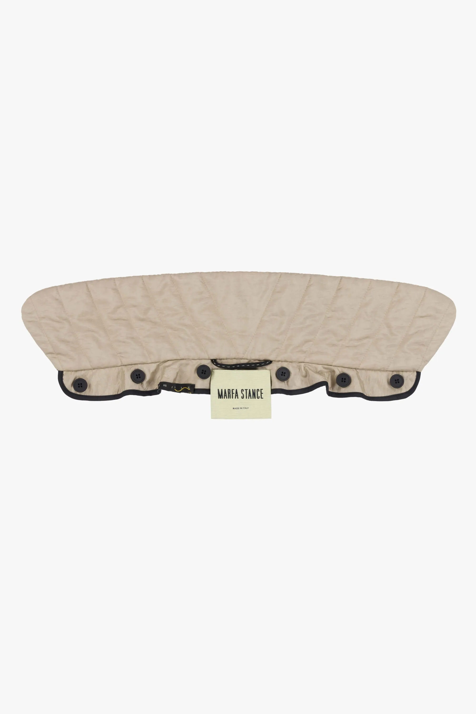 Quilted Collar - Stone / Black