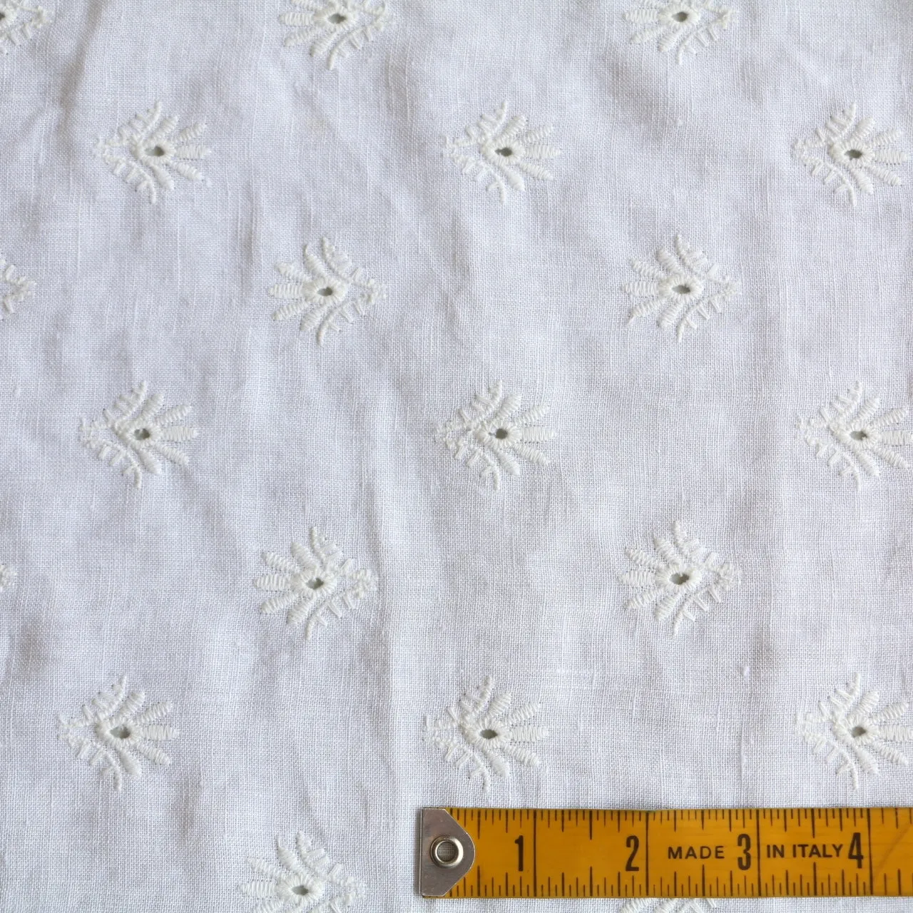 Zoey White Embroidered Linen